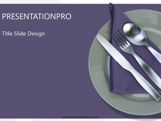 Purple Setting PowerPoint Template title slide design