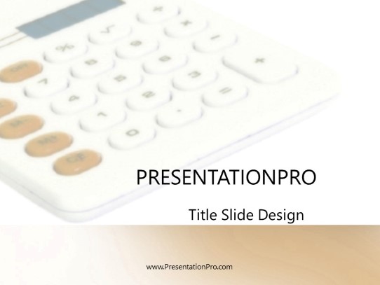 Add It Orange PowerPoint Template title slide design