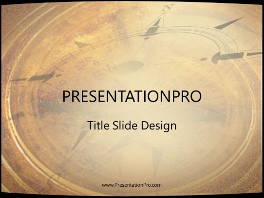 Direction PowerPoint Template title slide design