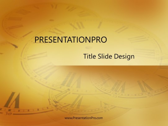 Faces Gold PowerPoint Template title slide design
