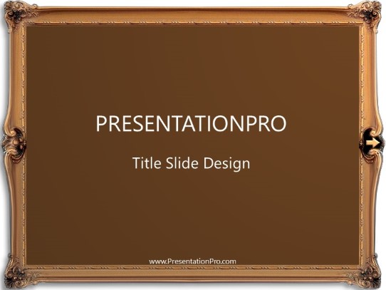 Frame01 PowerPoint Template title slide design