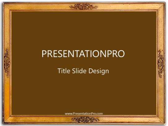 Frame06 PowerPoint Template title slide design