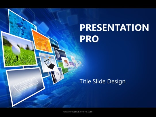 Image Perspective PowerPoint Template title slide design