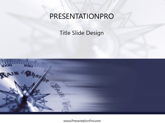Searching Blue PowerPoint Template title slide design