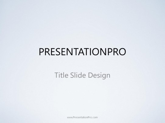 Simple Gradient Blue PowerPoint Template title slide design