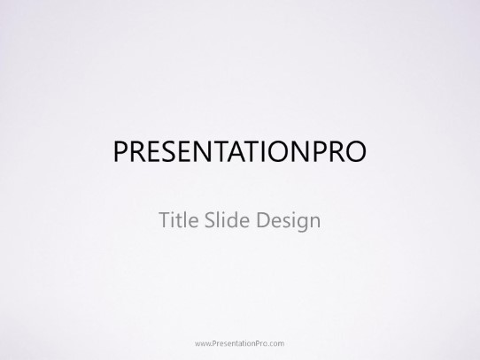 Simple Gradient Purple PowerPoint Template title slide design