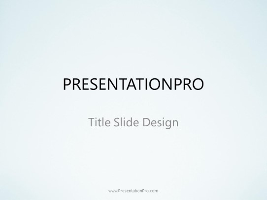 Simple Gradient Teal PowerPoint Template title slide design