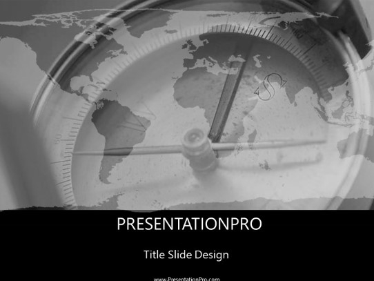 Which Way PowerPoint Template title slide design
