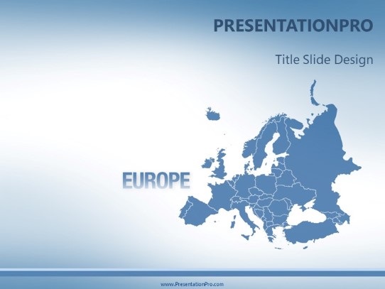 Europe PowerPoint Template title slide design