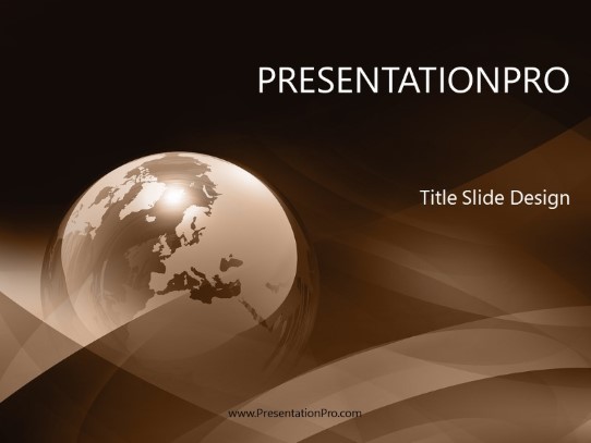 Europe Abstract Gold PowerPoint Template title slide design