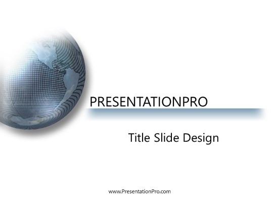 Fade PowerPoint Template title slide design