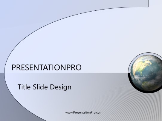 Geom PowerPoint Template title slide design