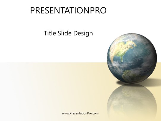 Glass Yellow PowerPoint Template title slide design