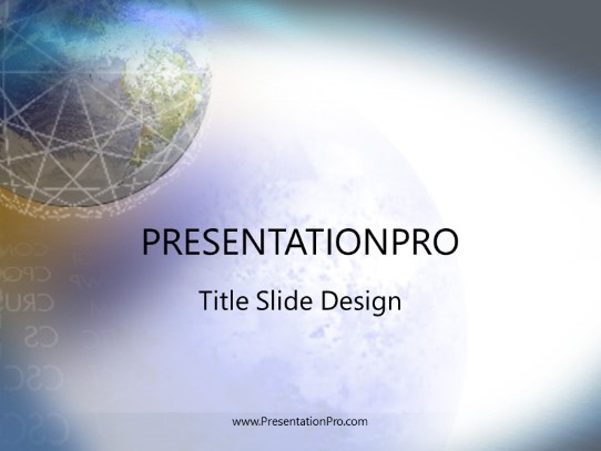 Global PowerPoint Template title slide design