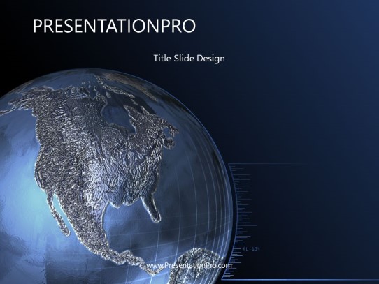 Global2 PowerPoint Template title slide design