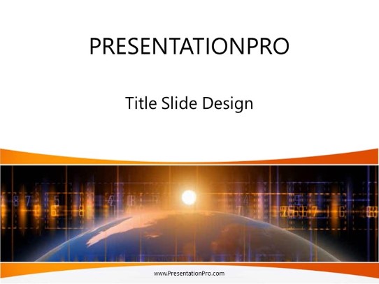 Global Digital 121B PowerPoint Template title slide design