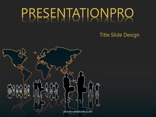 Global Groups PowerPoint Template title slide design