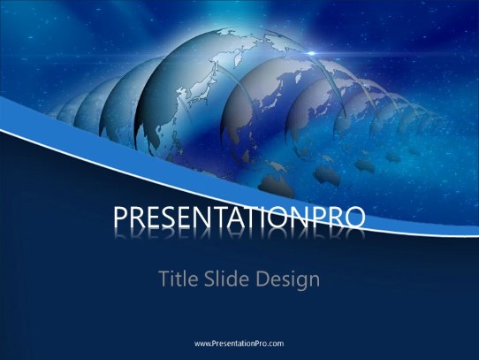 Global Reflection PowerPoint Template title slide design