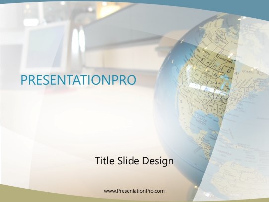 Global Work Issues PowerPoint Template title slide design