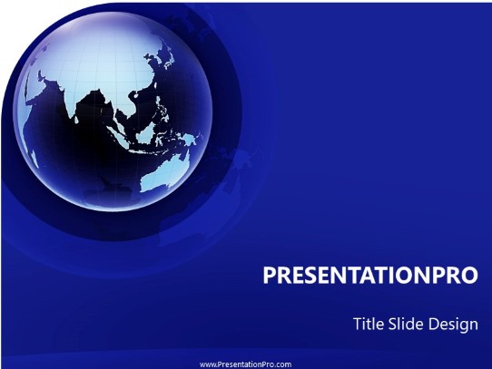 Globalization 2 PowerPoint Template title slide design