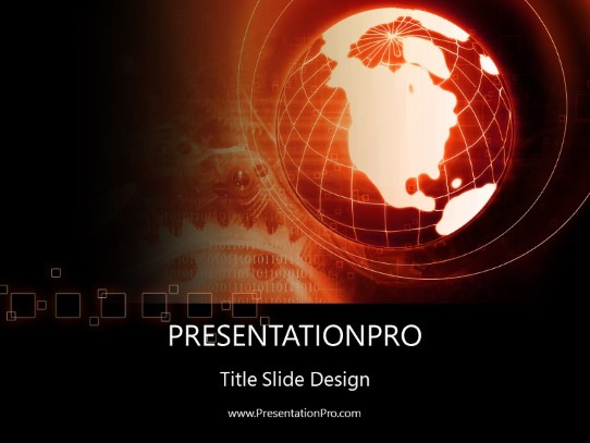 Going Digital PowerPoint Template title slide design