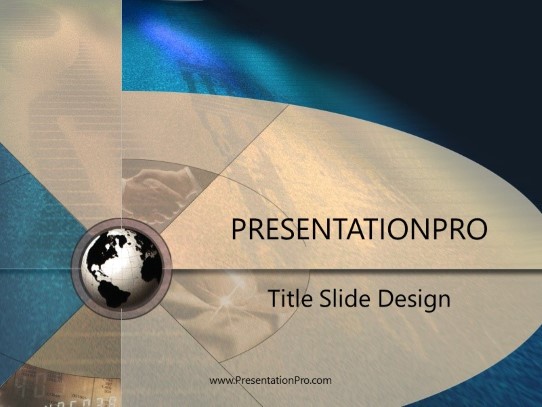 International PowerPoint Template title slide design