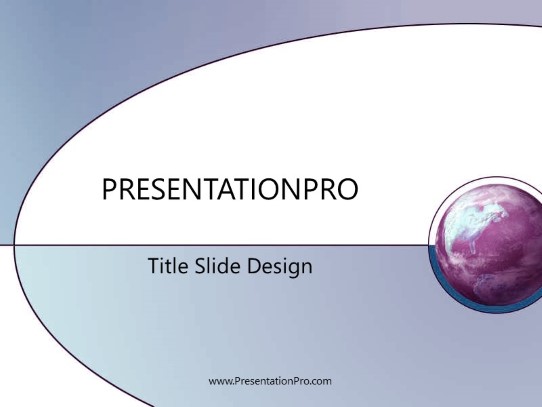 Inverse Blue PowerPoint Template title slide design