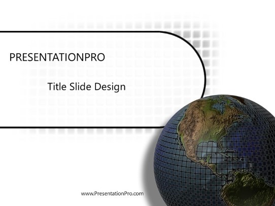 One World PowerPoint Template title slide design