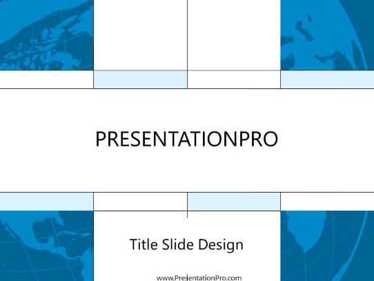 Quadrant PowerPoint Template title slide design