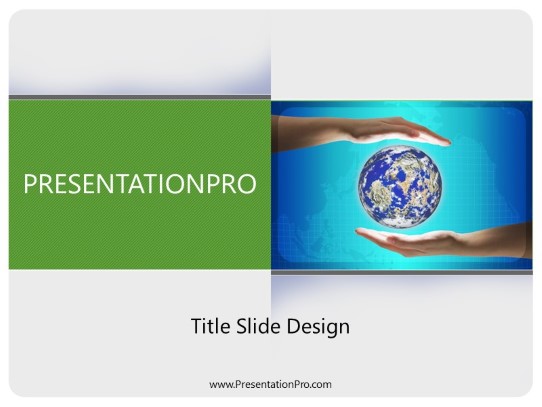 Taking Care PowerPoint Template title slide design