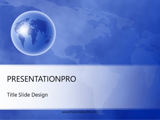World Perspective PowerPoint Template title slide design