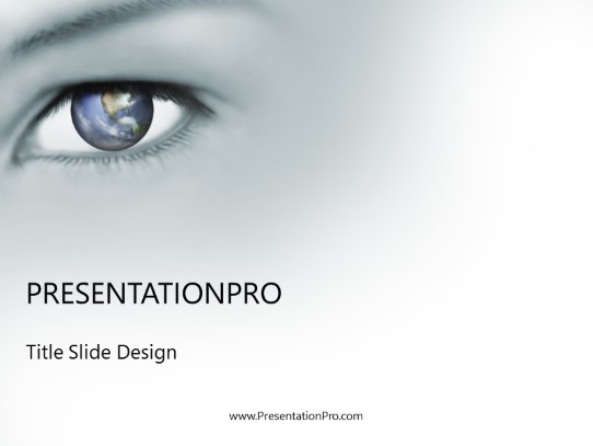 World Vision PowerPoint Template title slide design