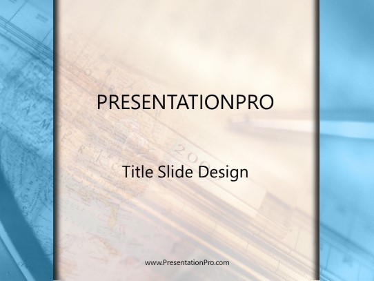 Worldly PowerPoint Template title slide design