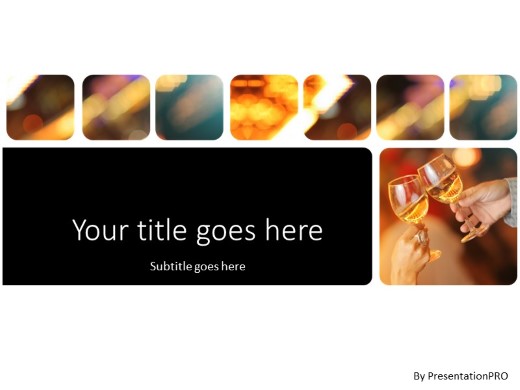 A Toast PowerPoint Template title slide design