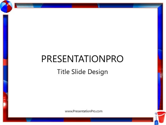 Bucket PowerPoint Template title slide design