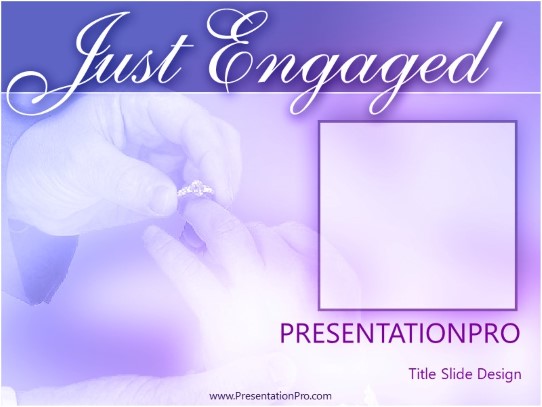 Engagement PowerPoint Template title slide design