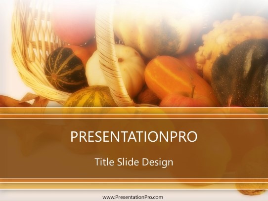 Fall Selection PowerPoint Template title slide design