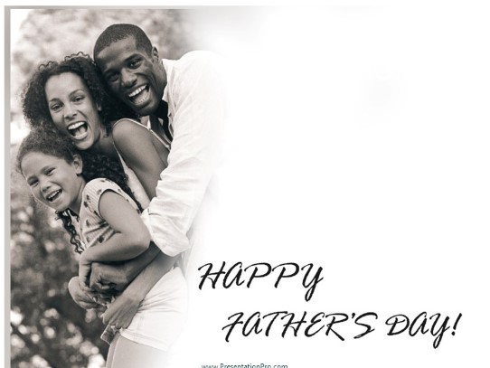 Fathers Day2 PowerPoint Template title slide design