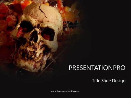 Halloween Party PowerPoint Template title slide design