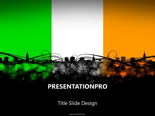 Irish Pride PowerPoint Template title slide design