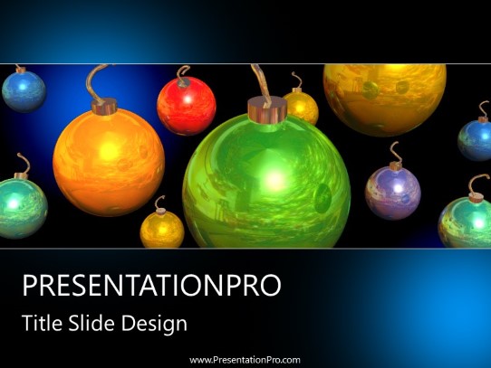 Jingleballs PowerPoint Template title slide design