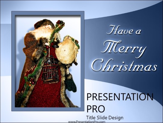 Santa PowerPoint Template title slide design