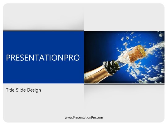 Special Occasion Celebration PowerPoint Template title slide design