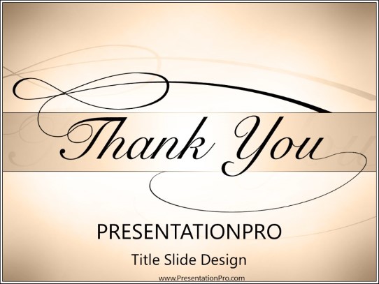 Thankyou PowerPoint Template title slide design