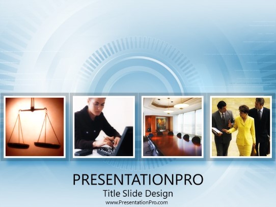 Legal Commercial 06 PowerPoint Template title slide design