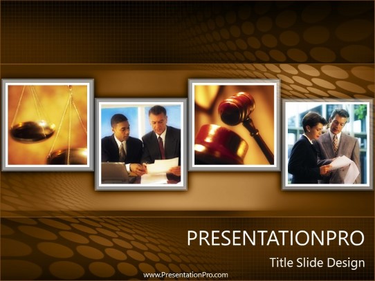 Legal Litigation 07 PowerPoint Template title slide design