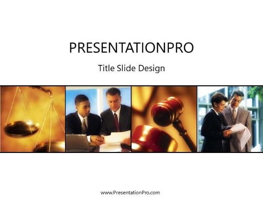 Legal Litigation 08 PowerPoint Template title slide design