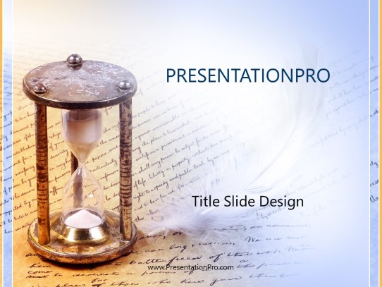 Parchments PowerPoint Template title slide design