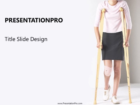 A Little Help PowerPoint Template title slide design