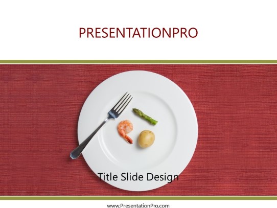 Absurdly Small Diet PowerPoint Template title slide design